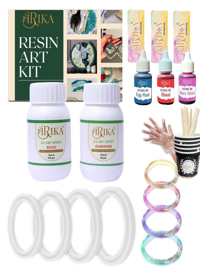 IRIKA Handmade Bangle Craft Kit | DIY Resin Art Set with Mold, Inks & Epoxy Resin - Image 1